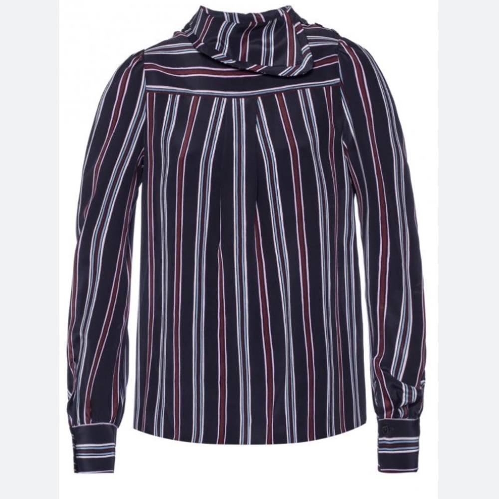 See by Chloe silk striped blue blouse Size 34